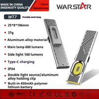 Lampe torche portable ultra-mince WT7 Pro 700lm USB-C magnétique étanche IPX4, lampe de travail rechargeable COB, lampe torche EDC