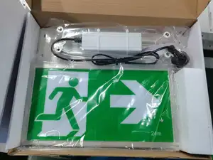 SAA Certificate High Brightness LED Embedded Exit Sign Fire Emergency Light 3W5W8W With LiFePO4 Battery Pack