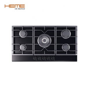 Customized Cooktop OEM Supplier Built in 36 Inch Tempered Glass Stove 5 Burner Gas - Product Image 2