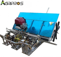 Transplanteuse de riz à 4 rangs, à essence, automatique, pour l'utilisation en ferme sur rizières