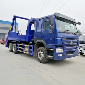 รถบรรทุก SINOTRUCK HOWO 6X4 แบบแขนยืดหยุ่นสำหรับบรรทุกขยะ ถังขยะ ตู้คอนเทนเนอร์ พร้อมระบบโหลดขยะอัตโนมัติ สำหรับขาย - Product Image 3