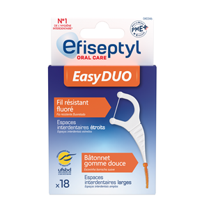 Herramienta de Higiene Bucal Diaria Easy Duo 2 en 1: Hilo Dental y Palillo de Dientes con Flúor para Cuidado Bucal - Product Image 1