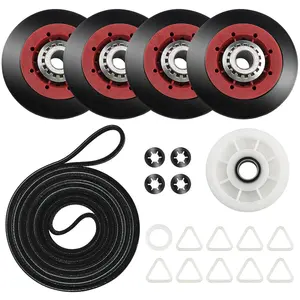 Peças para secador de pano 4392067 Kit de manutenção e reparo do secador com rolo de tambor 8536974, correia 661570 e polia intermediária 279640