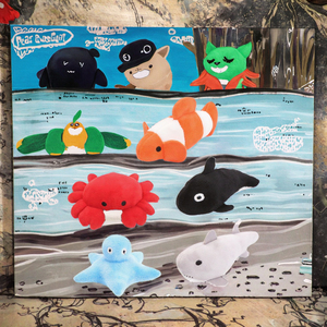 Lindo estilo de dibujos animados de interior interactivo masticar juguete <span class=keywords><strong>Catnip</strong></span>-Filled Ocean Series juguetes de peluche para gatitos y perros uso diario - Product Image 3