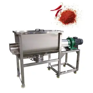 mixer washing powder batch powder mixer 300 liters ribbon mixer concrete