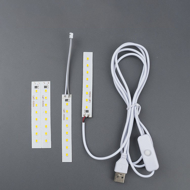 5V USB Power LED Solid Strip Light Bar Warm Light Led Night Light Source