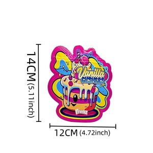 Trong Kho Sản Phẩm Mới Màu Hồng Bánh Mô Hình Mylar Hộp Và Hình Dạng Đặc Biệt Túi Cho Edibles Mùi Bằng Chứng Với Hộp Cửa Sổ - Product Image 5