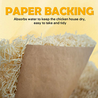 Coussinets de nidification pour poules en fibres de bois naturelles 13"x13" (lot de 10) - Vente directe usine - Doublures pour nichoirs pour la protection des œufs