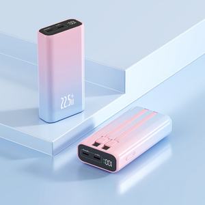 Nouveauté : Powerbank 10000mAh avec chargeur rapide 22.5W, chargeur portable rapide pour téléphones mobiles, câbles USB intégrés, écran LED - Product Image 4