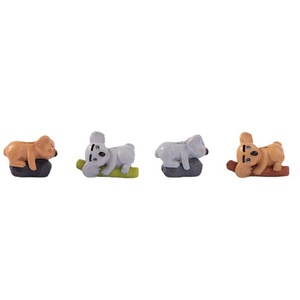 Figurines de koalas miniatures Dp Craft, peintes, moulées par injection, décoration de jardin, intérieur/extérieur - Product Image 2