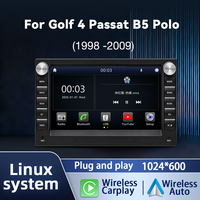 Autoradio LELV 7 pouces pour VW Passat, système Linux, écran partagé, navigation GPS, Android Auto, WiFi, Bluetooth, lecteur vidéo stéréo