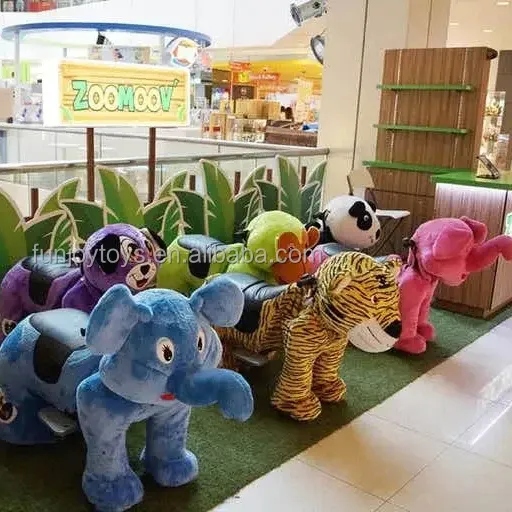 Guangzhou factory rides on animal walking electric animal rides coin operated car ride on animals at shopping mall