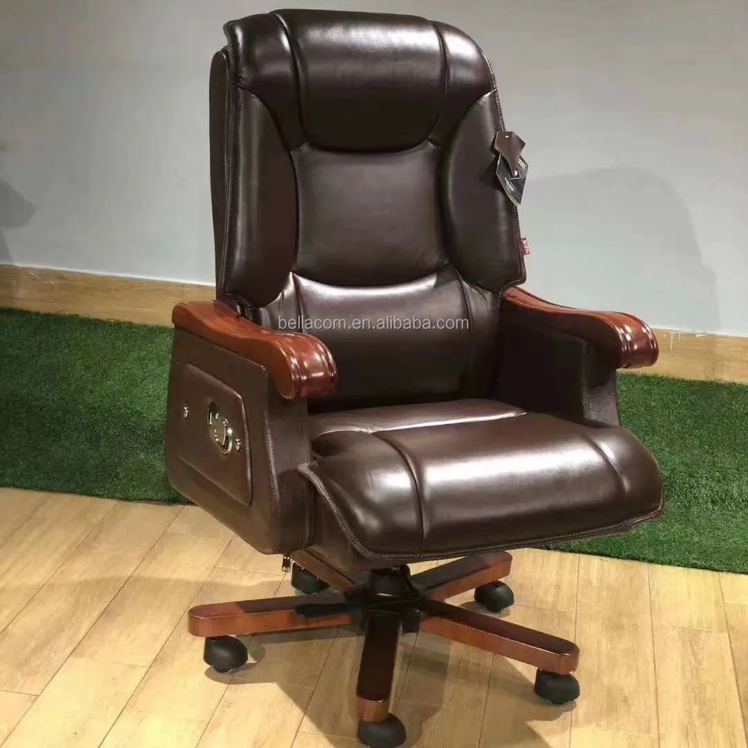 Hot Koop Lage Prijs Hoge Rug Hoge Kwaliteit Roterende Lift Fauteuil Executive Leather Office Bureaustoel