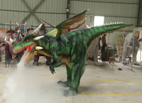 Costume de dragon réaliste et léger, costume de dinosaure réaliste et portatif pour événements et parcs à thème