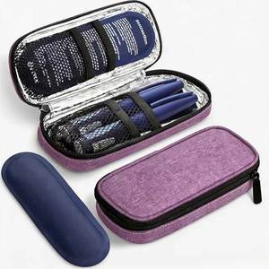 Étui de transport isotherme pour insuline avec 2 blocs réfrigérants de 90 g approuvés par la TSA, compact pour la vie quotidienne et les voyages - Product Image 1