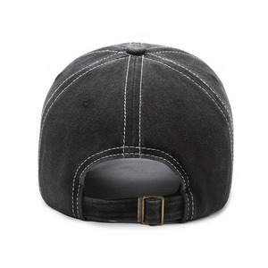 Casquette de baseball vintage lavée style Amérique Canada, 100 % coton, broderie 3D personnalisée, rétro, anti-UV, ajustable, 6 panneaux - Product Image 4