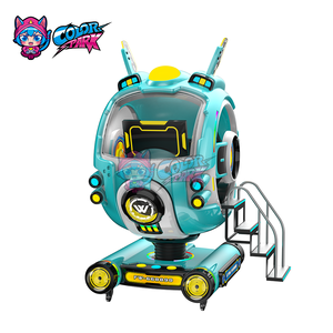 Máquina de Juego Infantil con <span class=keywords><strong>Movimiento</strong></span> de Avión Giratorio que Funciona con Monedas, Juego de Música Inmersivo para Dos Jugadores en Interiores - Product Image 6