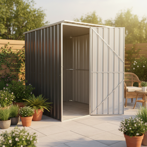 Caseta de Jardín Metálica para Almacenamiento en el Patio Trasero, Caseta de Almacenamiento para Jardín, Caseta de Almacenamiento para Exteriores, Almacén Exterior, F0603-H189-H, Venta Directa de Fábrica - Product Image 3