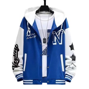 <span class=keywords><strong>Blouson</strong></span> Baseball Homme 2025 Tendance Jeune Élégant Décontracté <span class=keywords><strong>Printemps</strong></span> Automne Veste Étudiant Garçon Motif Lettres - Product Image 5