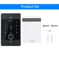 Lector de Huellas Dactilares Autónomo Tuya Wifi con Teclado Metálico Impermeable y Retroiluminado para Instalación Empotrada