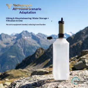 Paille filtrante à eau avec bouteille en PP pour la randonnée, le camping et les activités de plein air, 1 pièce, toutes saisons - Product Image 3