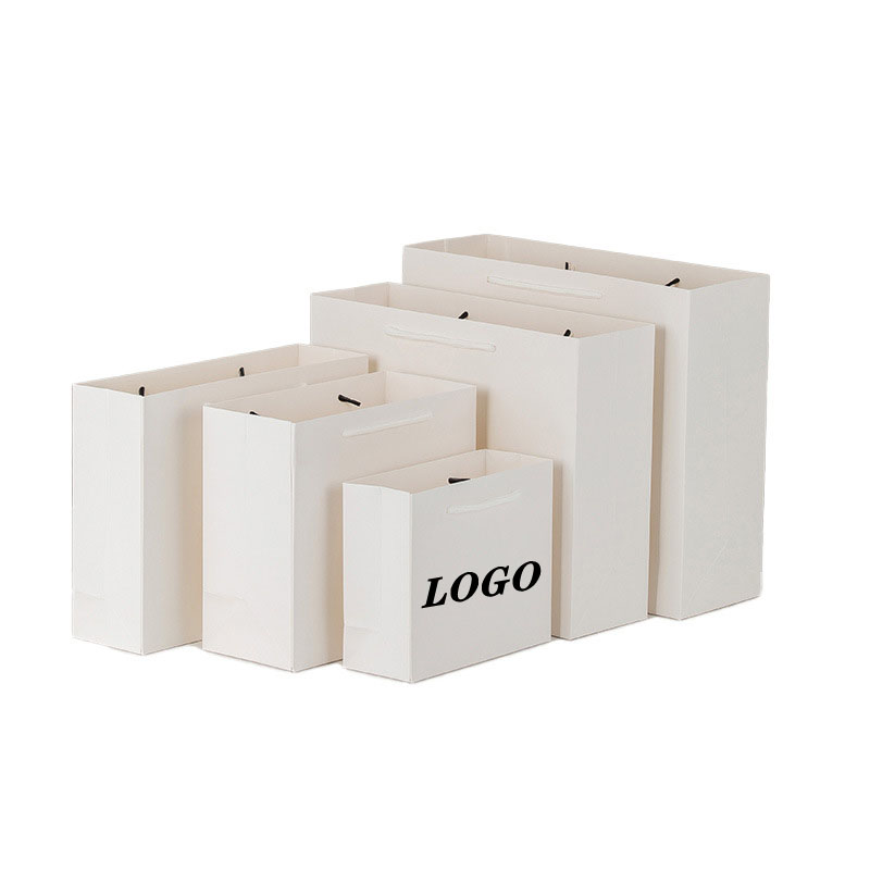 Wholesale Customized Size Hotel Business Gift Packaging Paper Bags Luxury Shopping Paper Bag With Your Own Logos