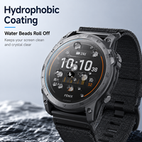 Protection d'écran en verre trempé 2.5D anti-rayures avec filtre lumière bleue HD compatible avec les montres Garmin Tactix 7 8 Pro 47 51 mm