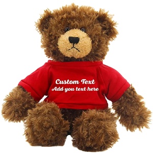 Certifié CE Vente Chaude Ours Dormant Jouets Cadeaux <span class=keywords><strong>Action</strong></span> Poupée Chemises Logo Personnalisé Ours En Peluche Jouets Animaux - Product Image 2
