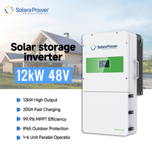 Inversor solar híbrido trifásico de 12 kVA para sistemas solares fuera de la red, versión estadounidense de 110 V, marca Solara Power, inversor de energía híbrido de 12 kW. - Product Image 5