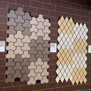 Modern Design Style Acupanel <strong>Wooden</strong> <strong>Lat</strong> Polyester Acoustic Panels Hot Selling Soundproof Wall Panels for Bedroom Residential - Product Image 1