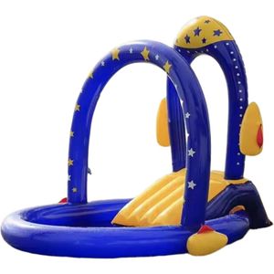 Piscine gonflable pour enfants de haute qualité, portable, d'été, pour l'extérieur, en PVC, avec <span class=keywords><strong>toboggan</strong></span>, épaisseur 5 mm, marque WATERHAN, garantie 1 an - Product Image 4