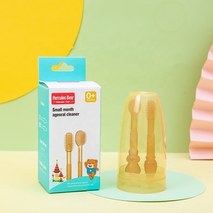 Venta al por mayor OEM cepillo de dientes de silicona para bebés limpieza de la lengua del bebé productos maternos y para bebés - Product Image 3
