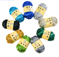 100% Polyester T-Shirt Yarn Crochet Bags 100g Fancy Metallic Melange Yarn for Knitting High Tenacity Stylish Patterned Design