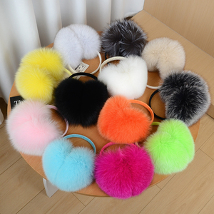 Otantik tilki kürk termal kulaklıklar peluş yumuşak kulak koruyucu kabarık güvenli Fit çok renkli özelleştirilebilir - Product Image 3