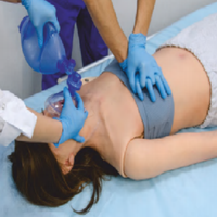 MEDVISION LISA Advanced Life Support Simulator Manikin Silikon dengan Perawatan CPR & Trakeostomi Warna Kulit untuk Pelatihan Medis
