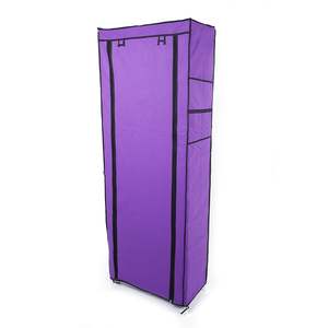 Zapatero de 10 niveles DB, moderno, convertible, extensible, de PP, mueble para el hogar, organizador de almacenamiento morado para sala de estar - Product Image 4
