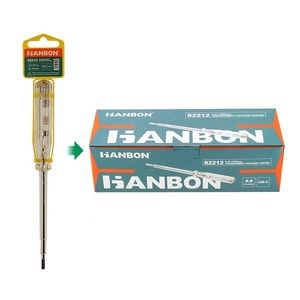 Testeur de tension sans contact LED haute et basse sensibilité 100-250V, identifie la ligne zéro et la ligne sous tension 82212 pour usage domestique - Product Image 2