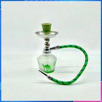 Mini barre de narguilé arabe portable shisha tuyau en verre à tuyau unique