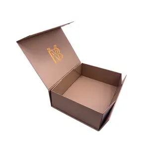 Boîte-cadeau en carton pliable rigide d'impression de logo de gaufrage/debossing personnalisé avec couvercle magnétique boîtes pliantes magnétiques