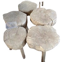 Table d'appoint en bois de teck pour l'extérieur, style classique et antique, avec design élégant, pour jardin, centre