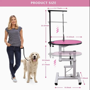 Yüksek Kaliteli Paslanmaz Çelik Katlanabilir Taşınabilir Köpek Bakım Masası Çevre Dostu Küçük Köpek Bakım Ekipmanı - Product Image 1