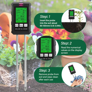 Six-in-One Soil Detector Hygrometer <b>PH</b> <b>Meter</b> Humidity Tester Fertile Soil Temperature Tester All-in-One Solution - Product Image 3