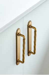 Goo-Ki <span class=keywords><strong>5</strong></span> polegadas zinco liga puxadores do armário quadrado acabamento moderno 2-Pack durável mobiliário hardware para sala de estar armários - Product Image 4