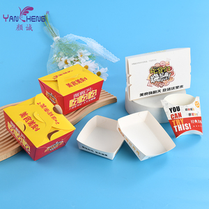 Boîte à lunch jetable en gros, boîte d'emballage en carton alimentaire pour sushi, fruits, poulet frit, frites, salade, pique-nique - Product Image 5