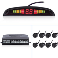 Yosovlamp Promotion : Radar de recul complet pour voiture avec affichage, 4, 6 ou 8 sondes, signal sonore et détection en forme de croissant