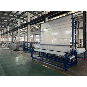 3.5m Width Agricultural PP Spunbonded Nonwoven Fabric Ground Cover Roll to Sheet Folding Cutting Making Machine for Garden