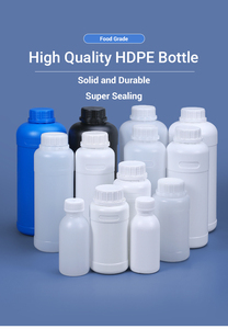 Wholesale 300ml 500ml 600ml 1Liter Food Grade HDPE <strong>Bottle</strong> with TE Screw Lid Natural White <strong>Empty</strong> <strong>Plastic</strong> <strong>Bottles</strong> Packaging - Product Image 2