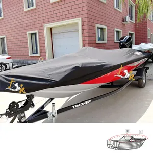 210D Water Proof Heavy Duty UV Resistant Trailerable Pontoon Boat Cover