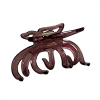 Pince à cheveux papillon rétro coréenne XIYU de 10 cm, pince requin en acétate à motif patte de chat, design creux en gelée, haute qualité, maintien solide