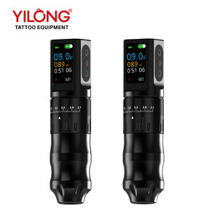 Yilong kablosuz dövme makinesi kalem dövme tabancaları ayarlanabilir inme 2.7-4.5mm döner 1 adet pil dövme kalemi - Product Image 1